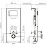Система инсталляции для унитазов WASSERKRAFT ABENS 20TLT.010.ME.BL.MB03