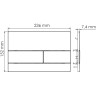 Система инсталляции для унитазов WASSERKRAFT ABENS 20TLT.010.ME.BL.MG04