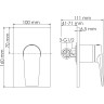 Смеситель для душа WASSERKRAFT AISCH 5551