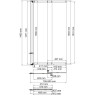 Стеклянная шторка на ванну WASSERKRAFT MAIN 41S02-80